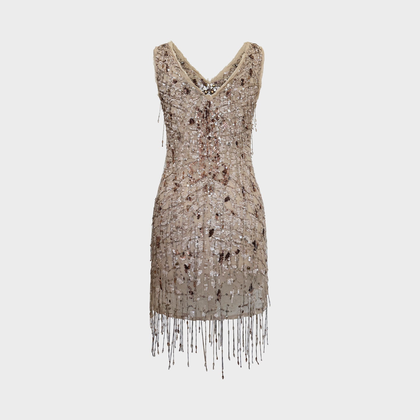 Robe Brodée Beige Roberto Cavalli Resort 2012