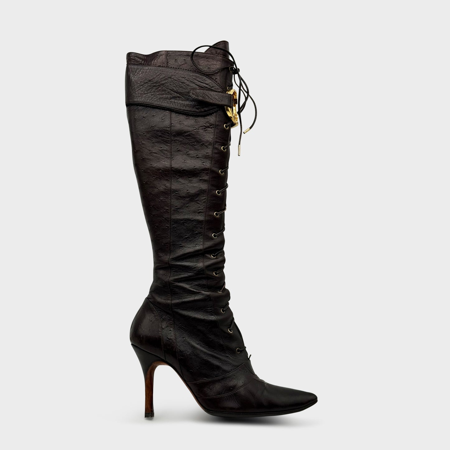 Bottes Marron Christian Dior FW 2000 par John Galliano