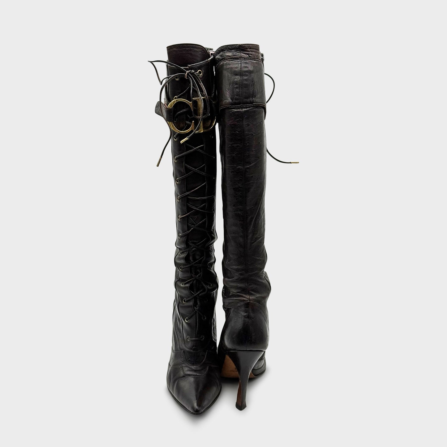 Bottes Marron Christian Dior FW 2000 par John Galliano