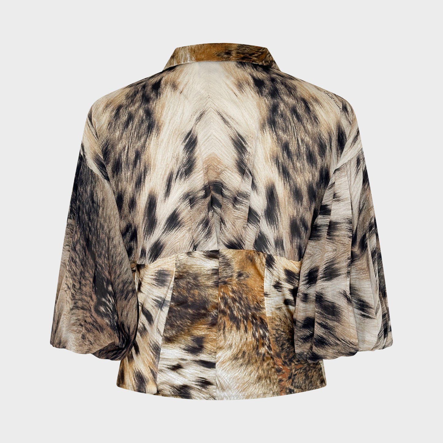 Chemisier Leopard Soie Roberto Cavalli