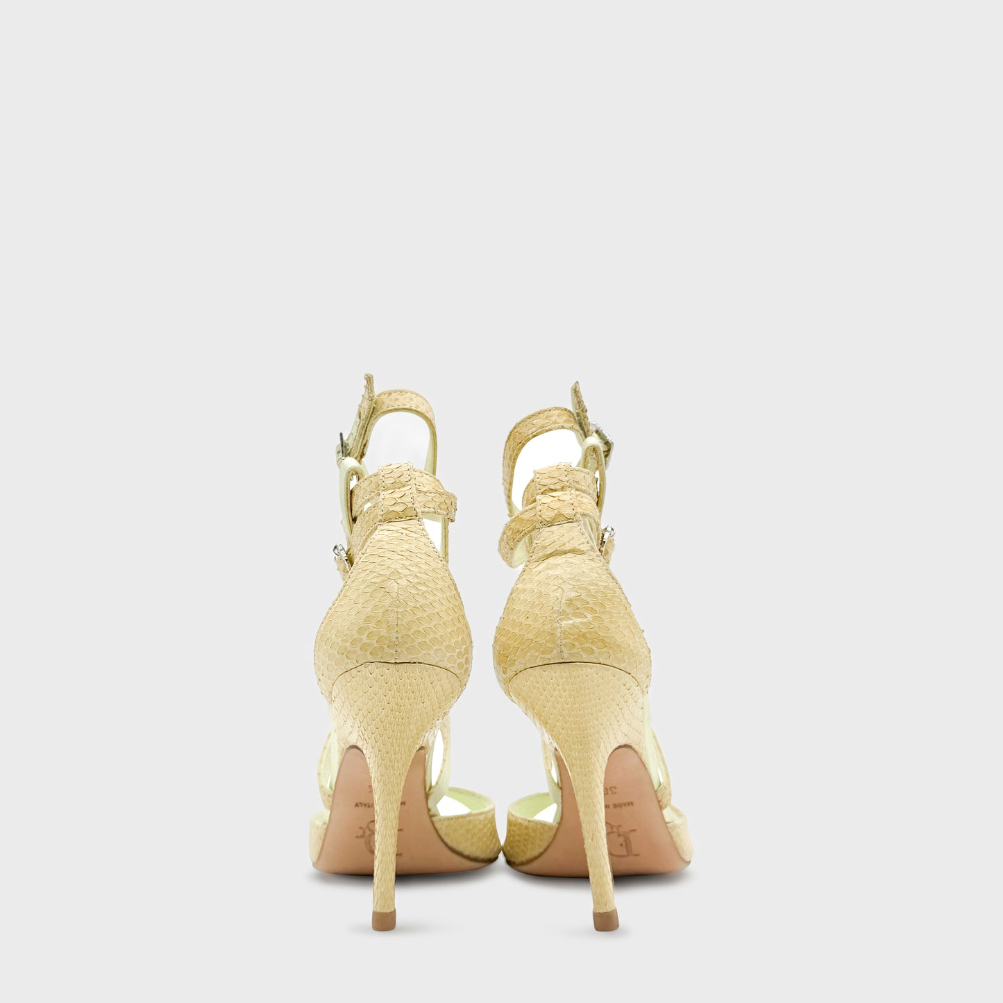 Escarpin Python Jaune Christian Dior 2000 par John Galliano