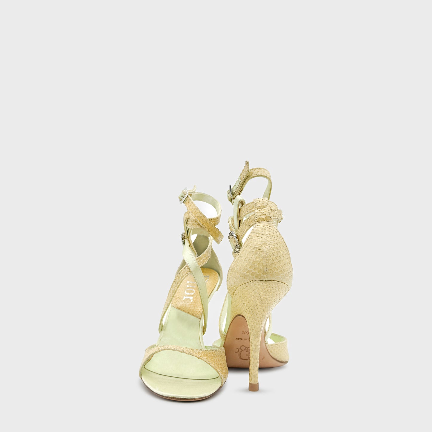 Escarpin Python Jaune Christian Dior 2000 par John Galliano