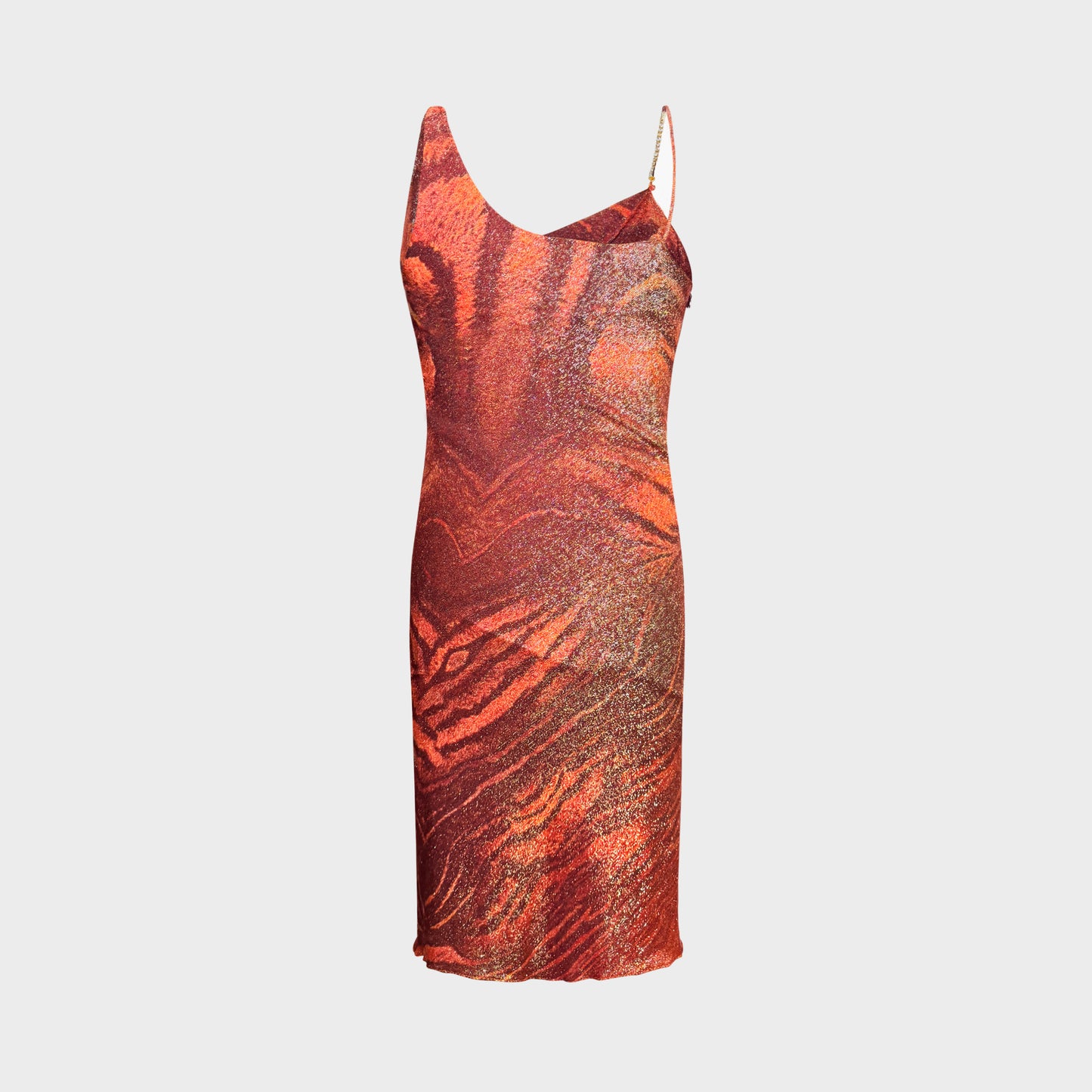 Tiger Shiny Dress Roberto Cavalli SS 2000
