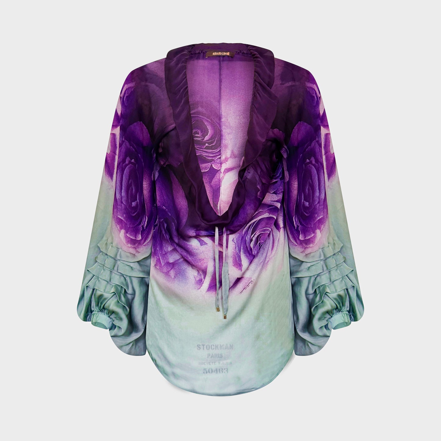 Purple Blue Shirt Roberto Cavalli SS 2008