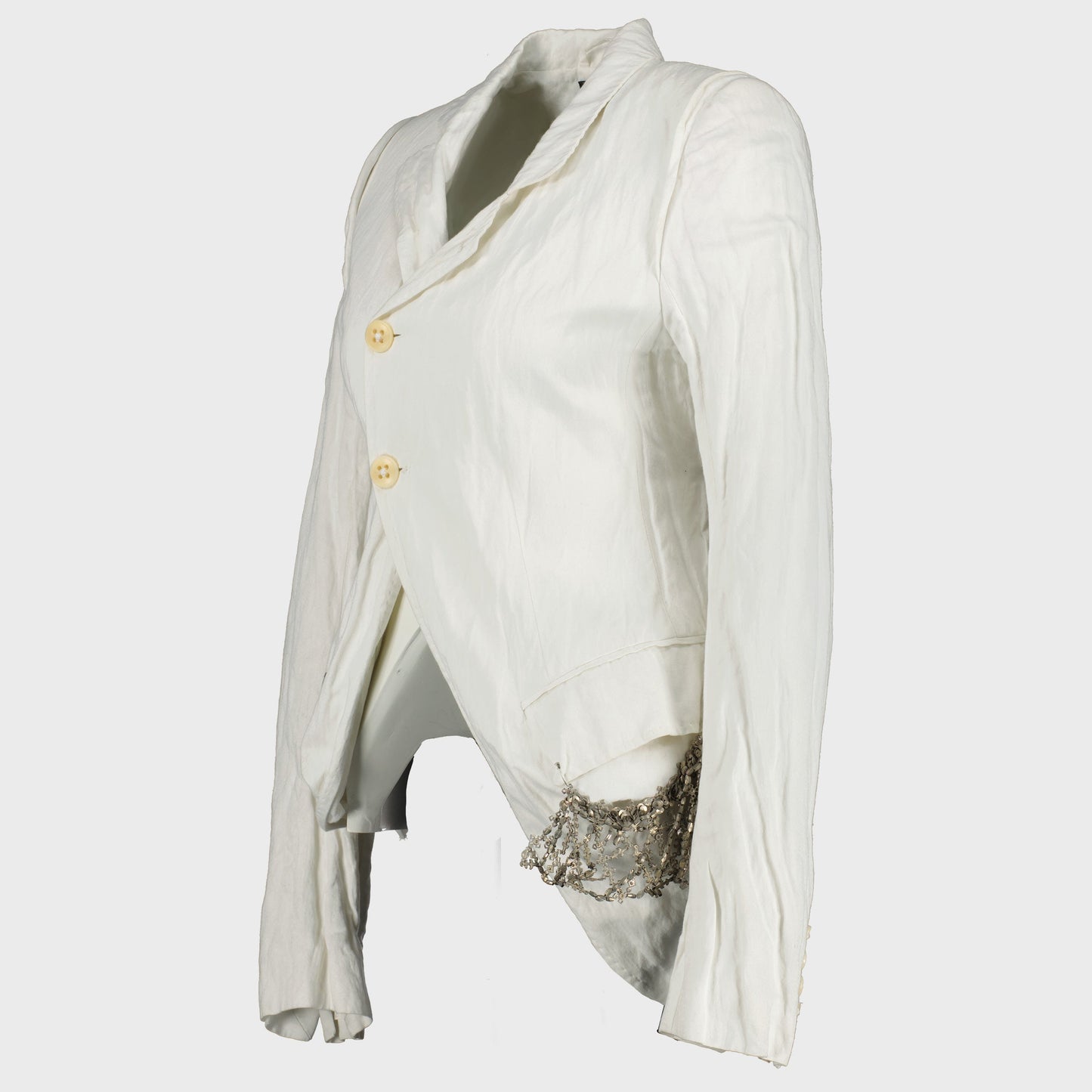 Veste Blanche Destructuré blanche Ann Demeulemeester 1990