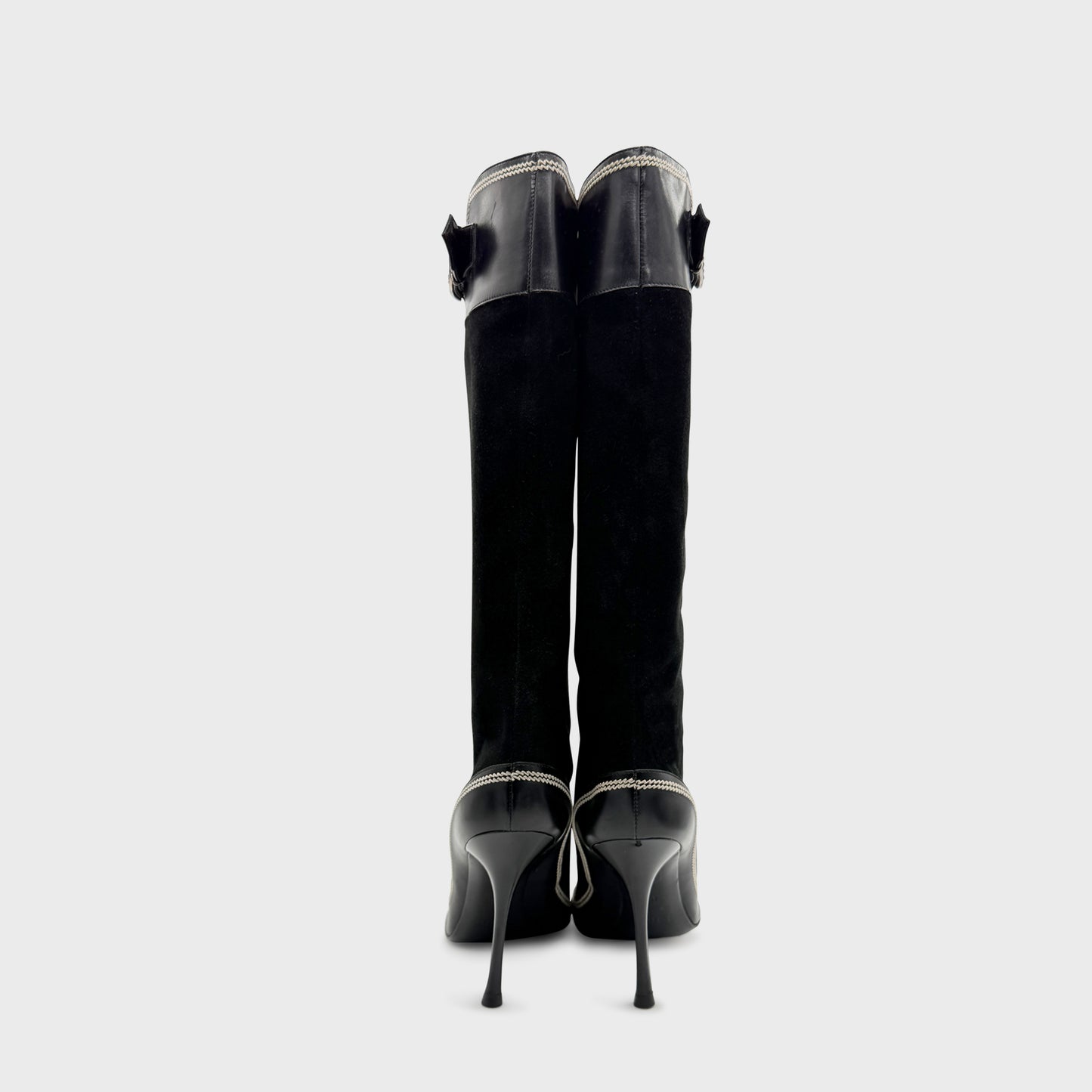 Bottes Daim Noir Christian Dior SS 2005  par John Galliano
