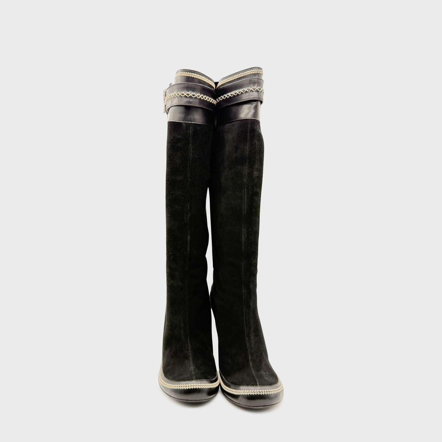 Bottes Daim Noir Christian Dior SS 2005  par John Galliano