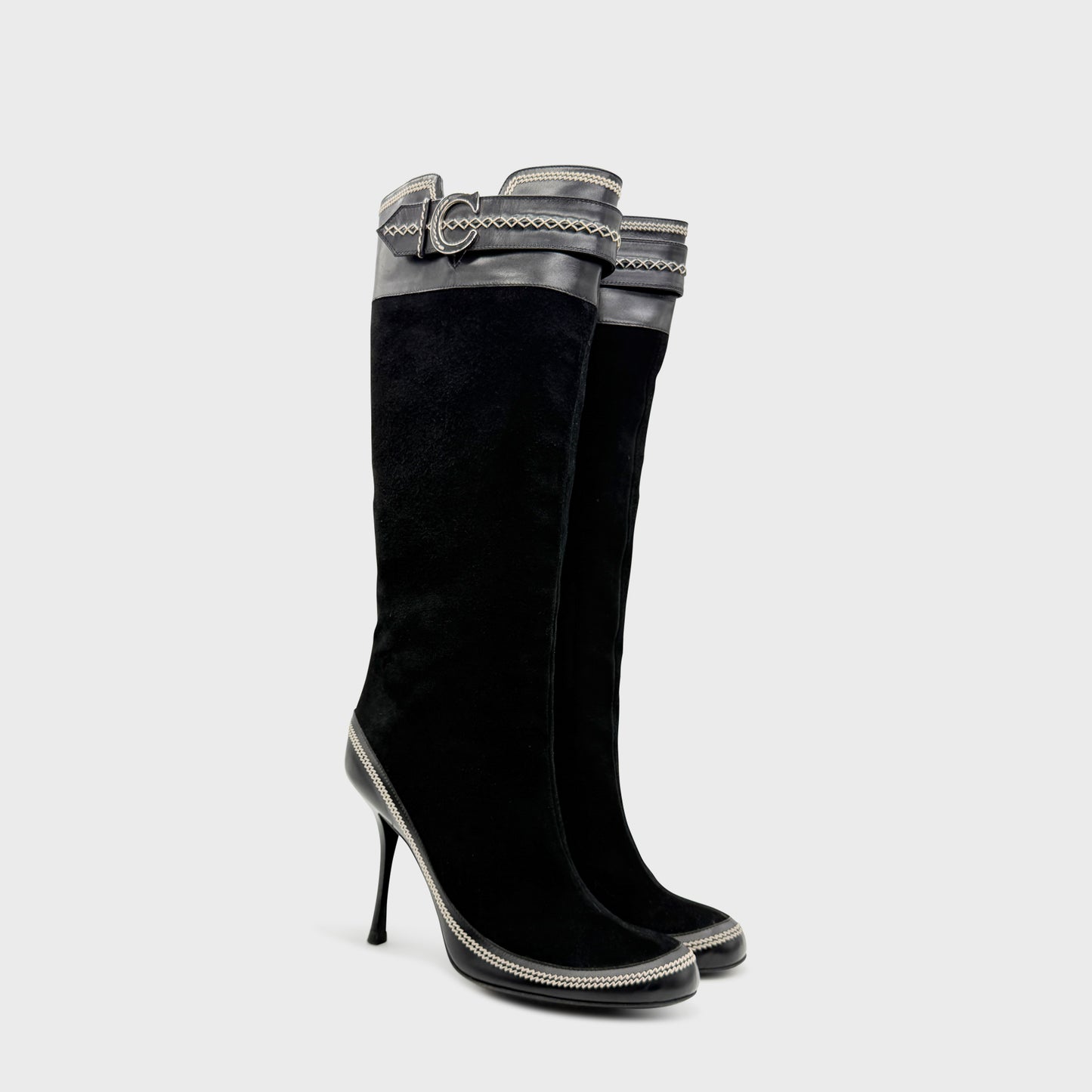 Bottes Daim Noir Christian Dior SS 2005  par John Galliano