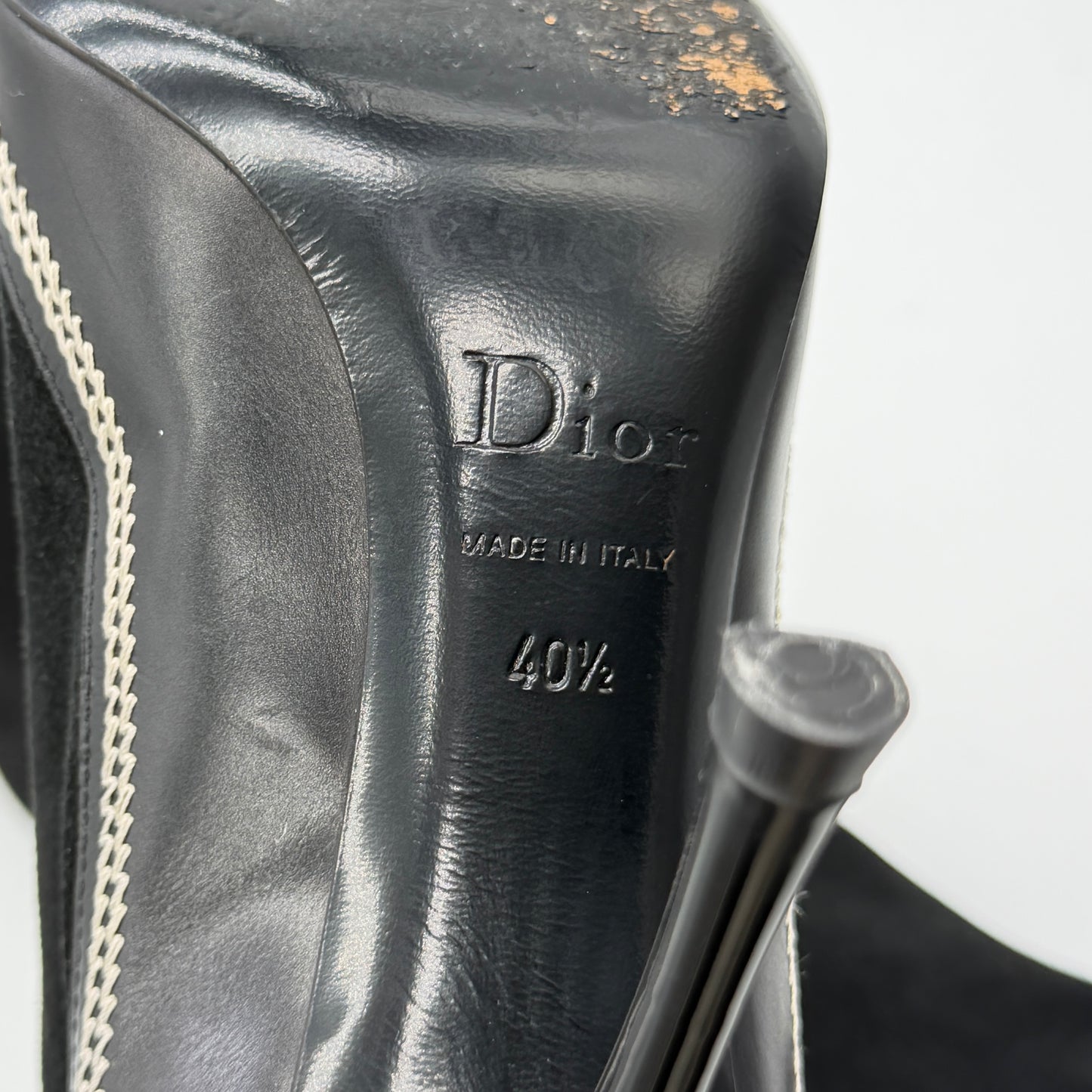 Bottes Daim Noir Christian Dior SS 2005  par John Galliano
