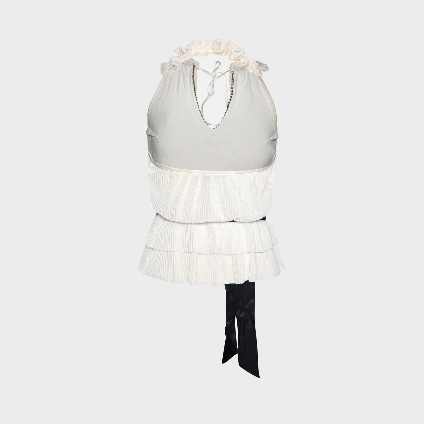 Top à Volant Blanc Roberto Cavalli 2000