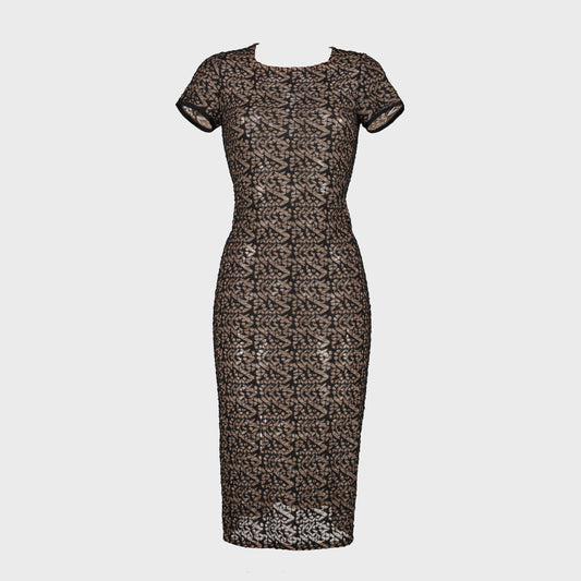 Robe en Dentelle Beige Alaia SS 2011 par Azzedine Alaia
