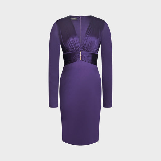 Robe Prune Versace FW 2013 par Donatella Versace