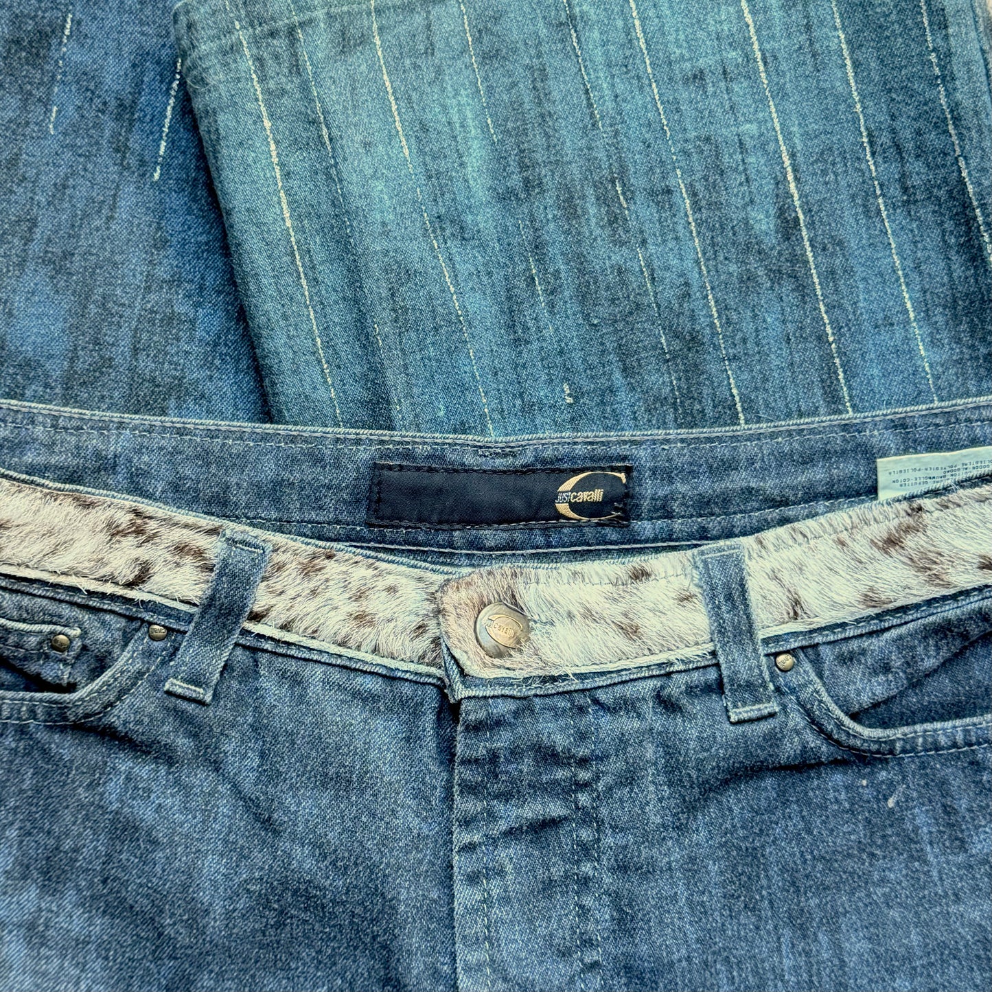 Blue Strass Denim Roberto Cavalli 2000