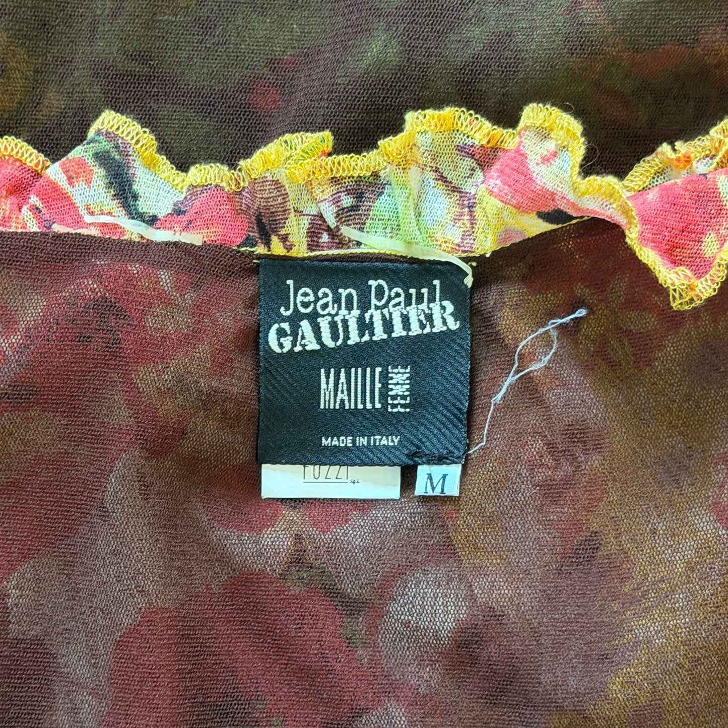 Pink Flower Mesh Dress Jean Paul Gaultier SS 1998