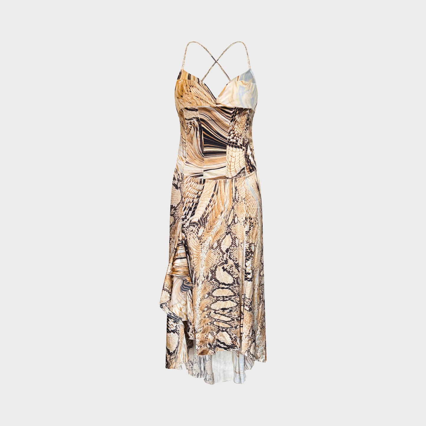 Pythin Print Dress Roberto Cavalli SS 2007