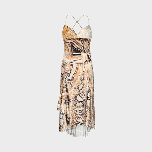 Pythin Print Dress Roberto Cavalli SS 2007