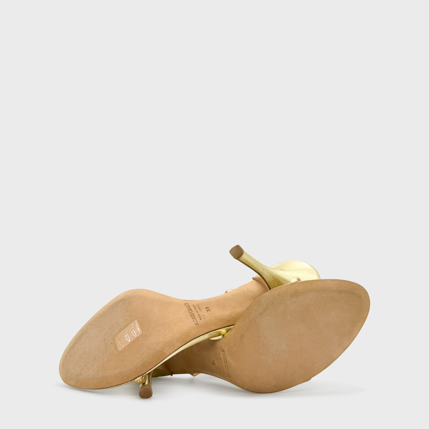 Escarpin Or Fleur Roberto Cavalli 2000
