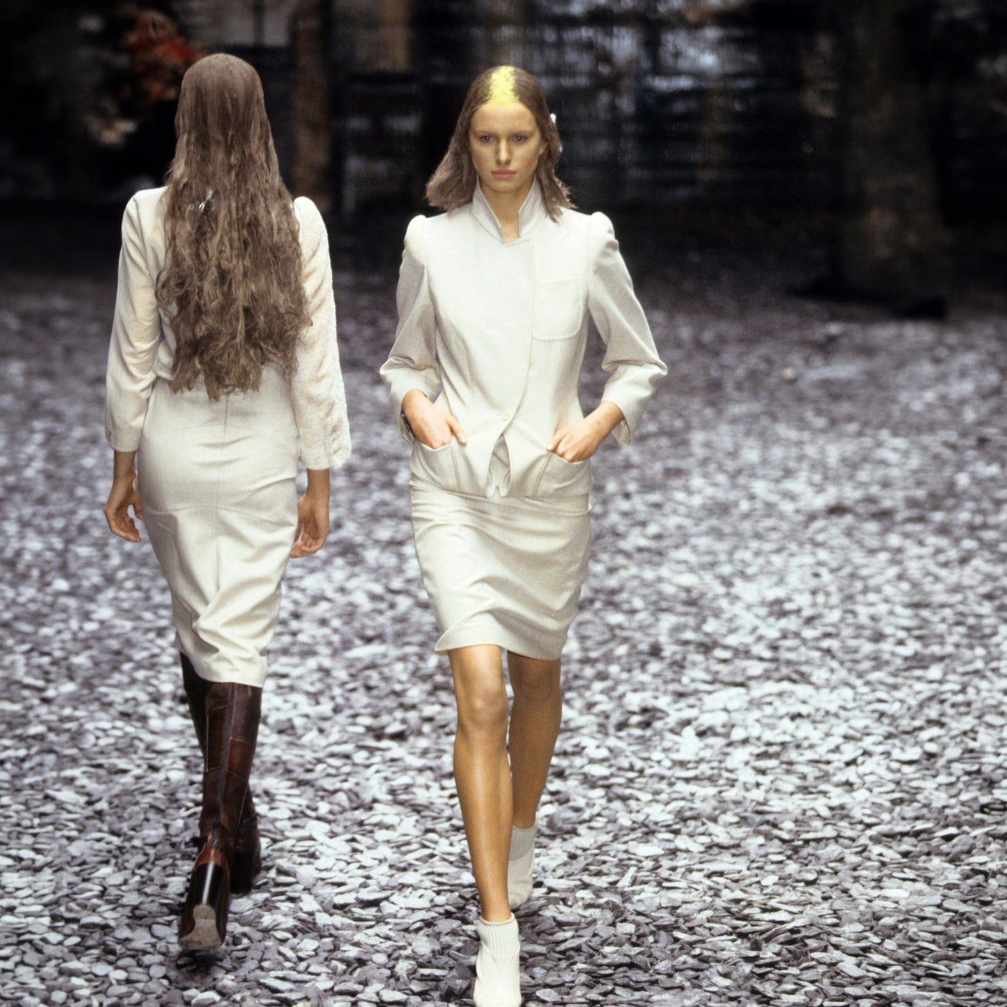 Grey Tailored Suit Set Alexander McQueen FW 2000