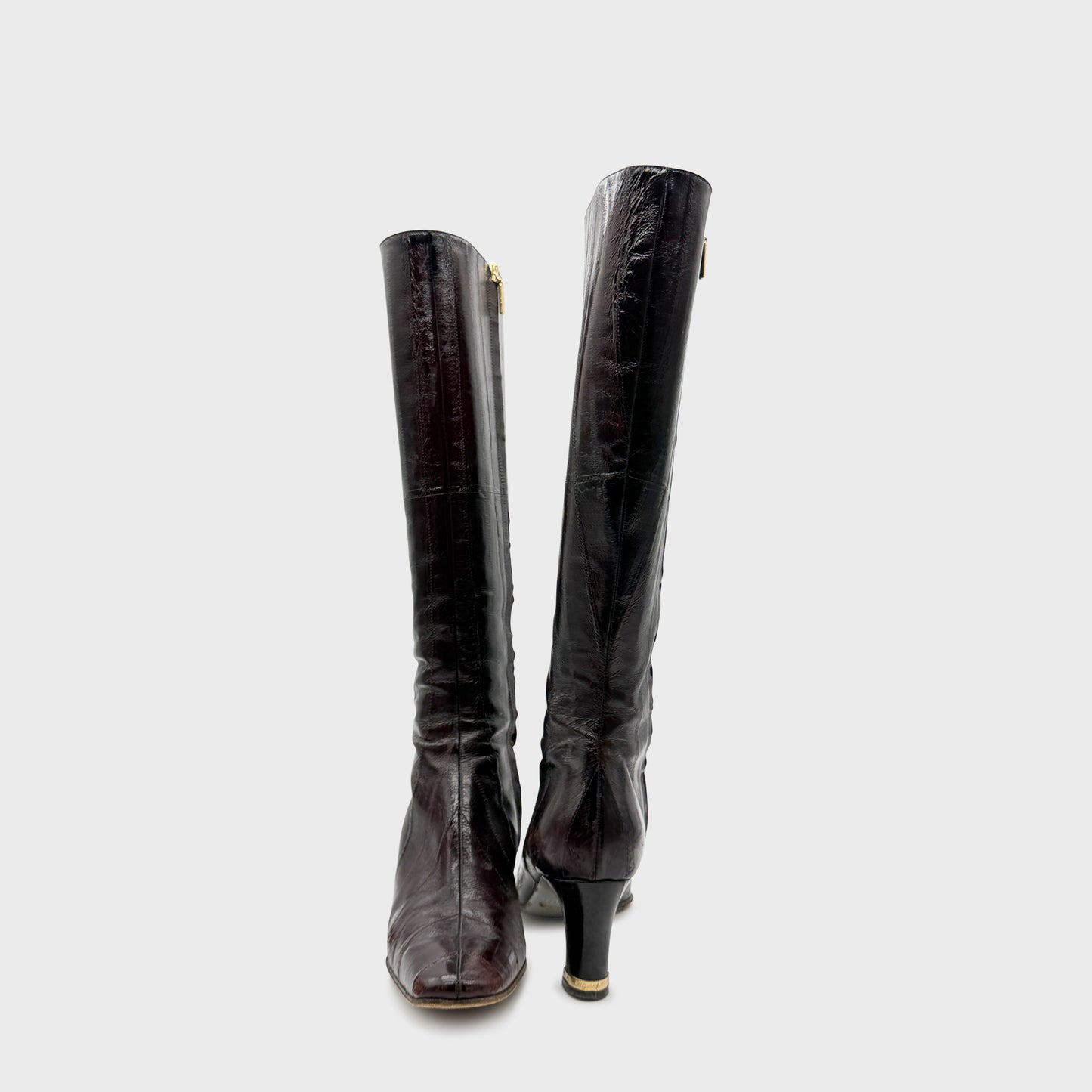 Bottes Marron Anguille Dolce Gabbana 2000