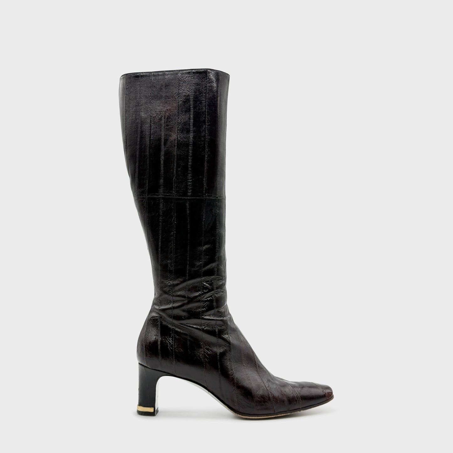 Bottes Marron Anguille Dolce Gabbana 2000