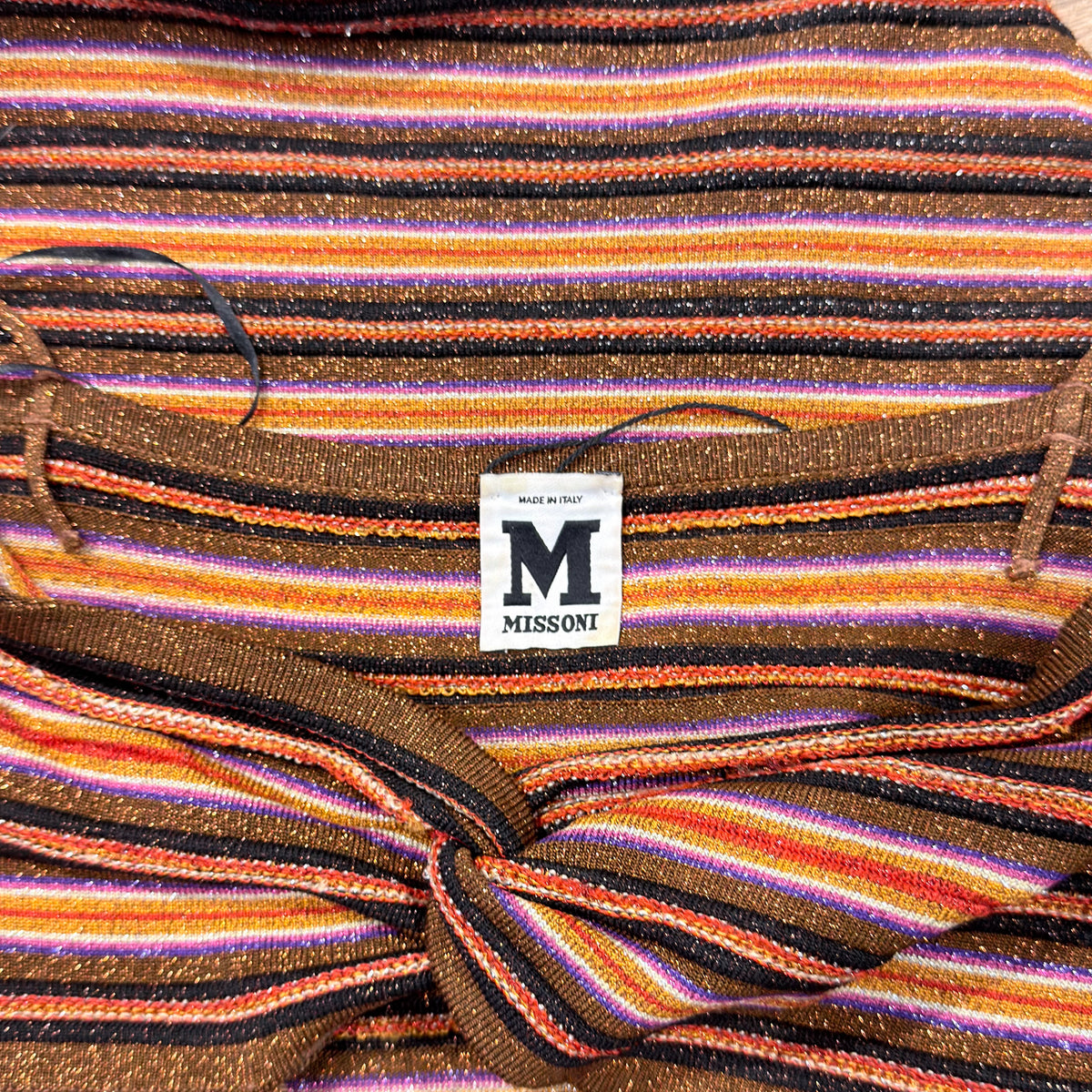 Cut-Out Striped Mini Dress Missoni 2000s