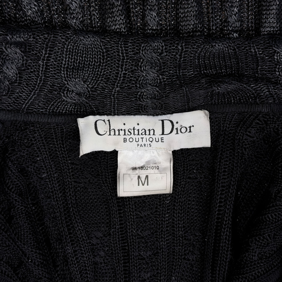 Black Knit Top & Skirt Christian Dior SS 1999 by John Galliano