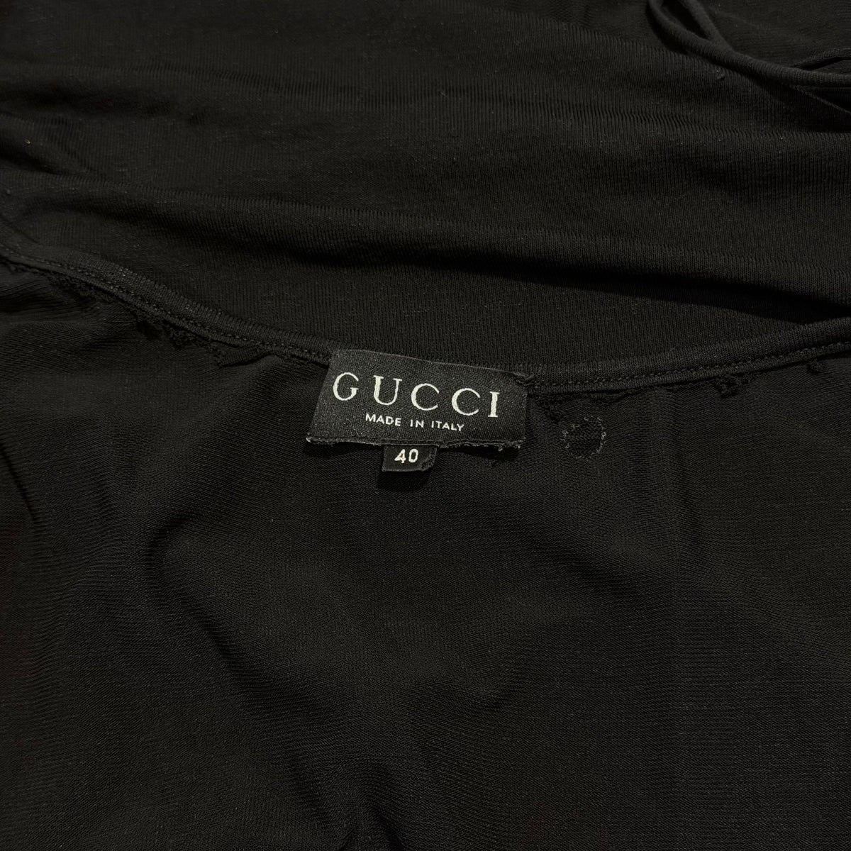 Black Bodycon Halter Mini Dress Gucci FW 1998 by Tom Ford