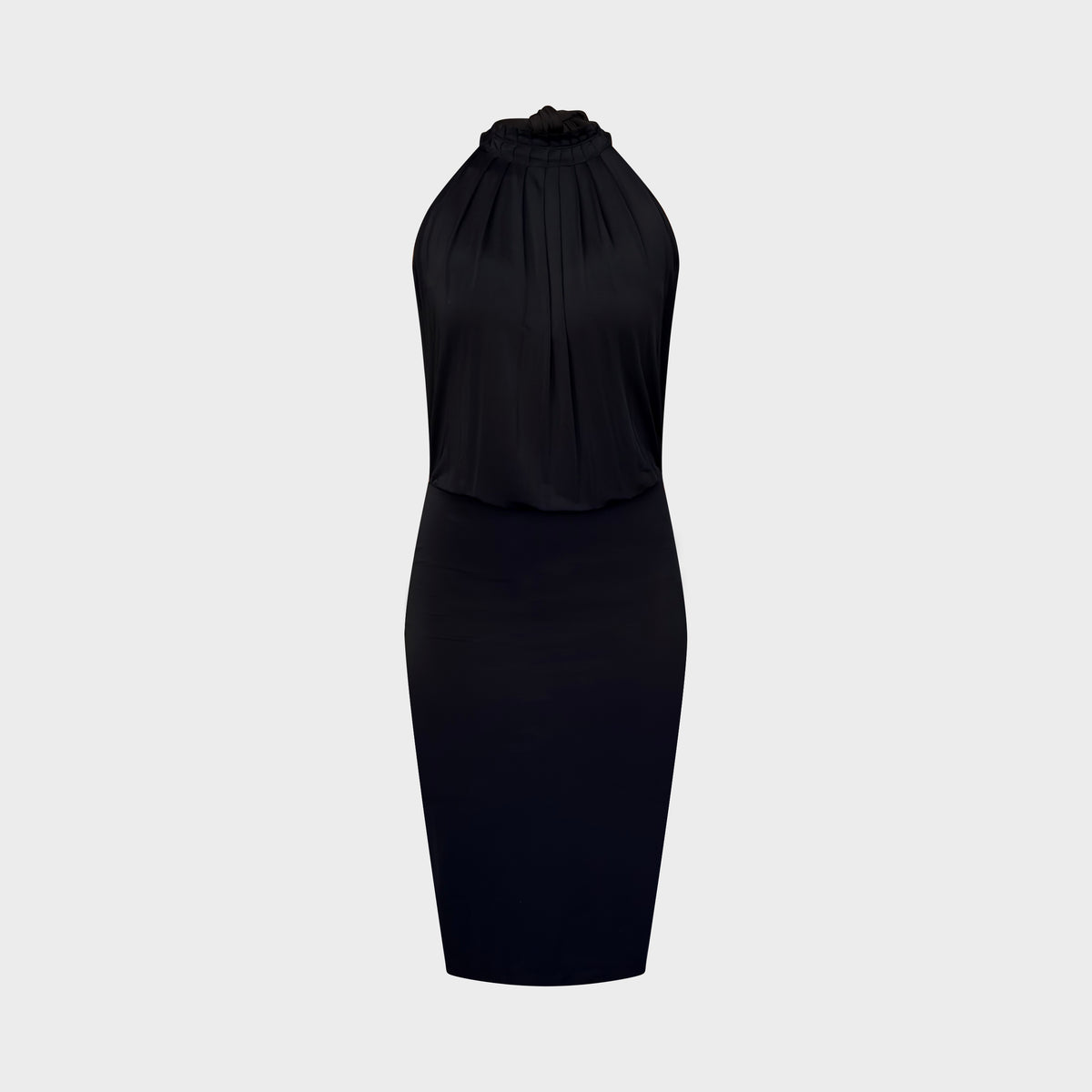 Black Pleated Open-Back Dress Gucci 2000s by Tom Ford