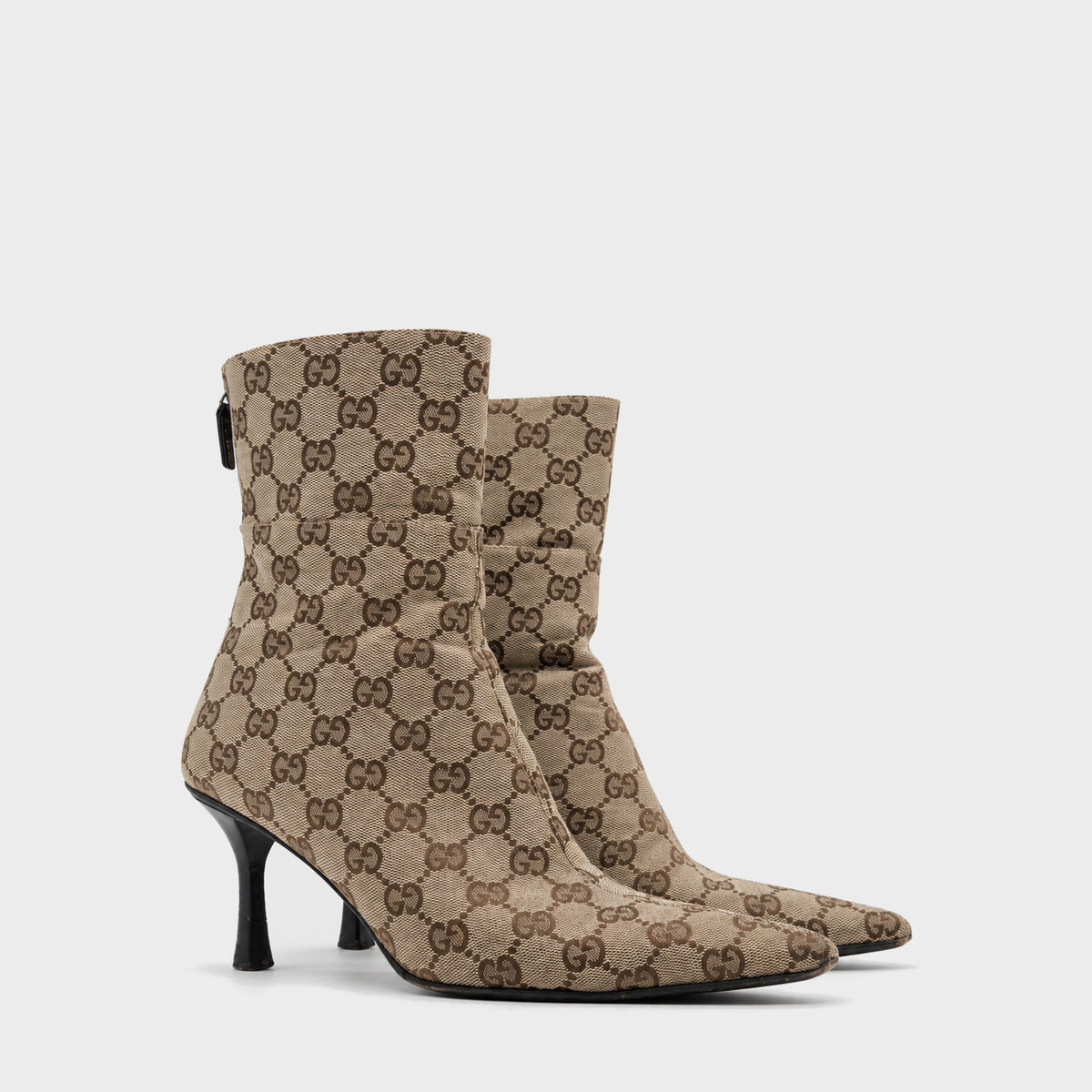 Monogram Canvas Ankle Boots Gucci 2000s by Tom Ford