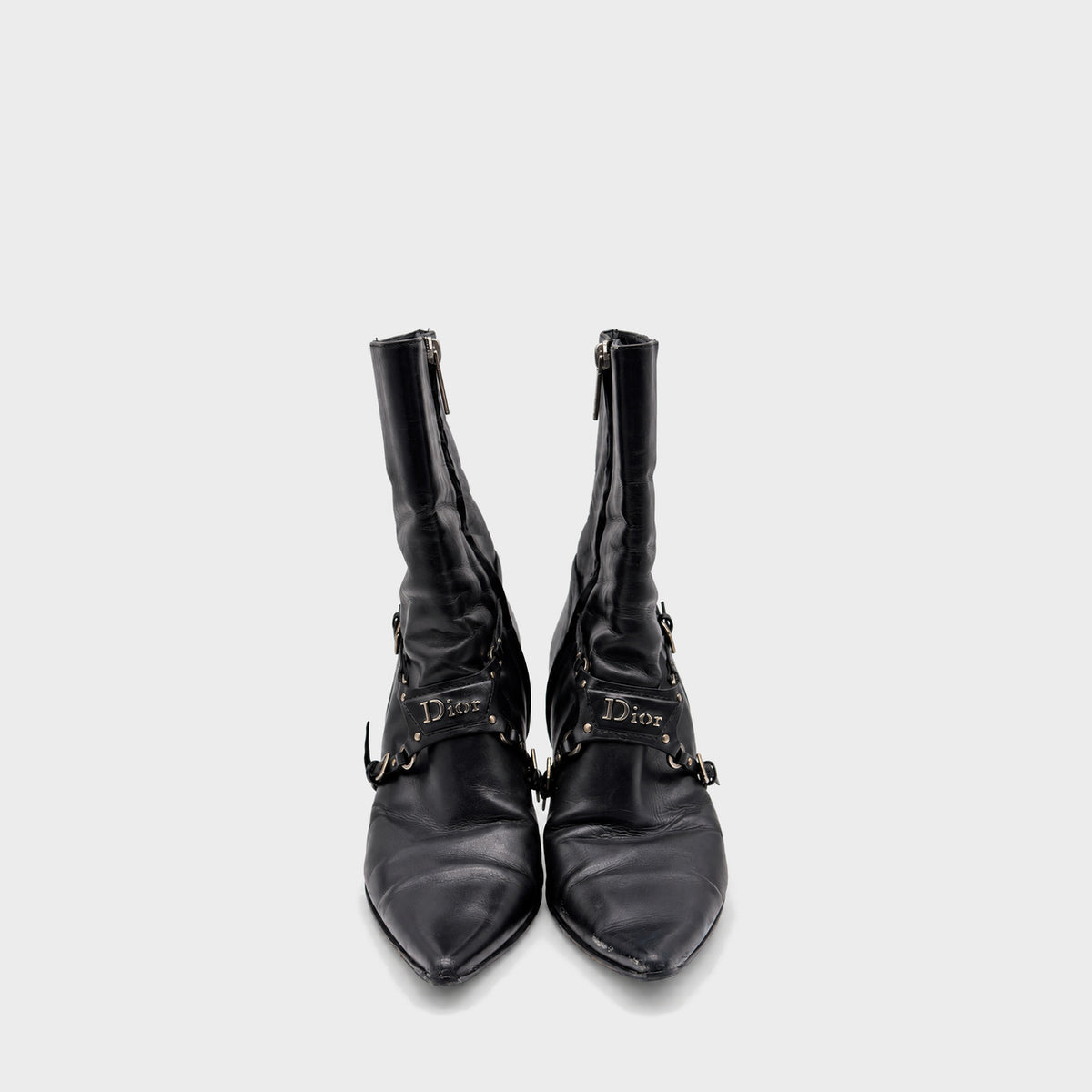 Dior by Galliano F/W 2003 "Hardcore" Black Leather Boots
