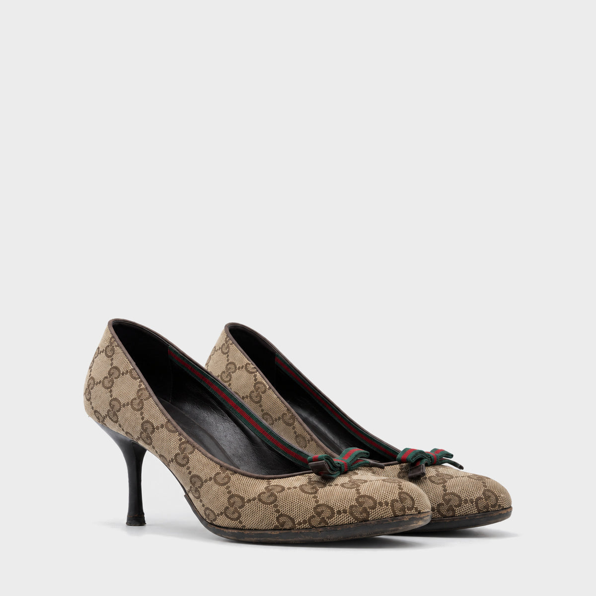 GG Monogram Bow Pumps Gucci 2000s