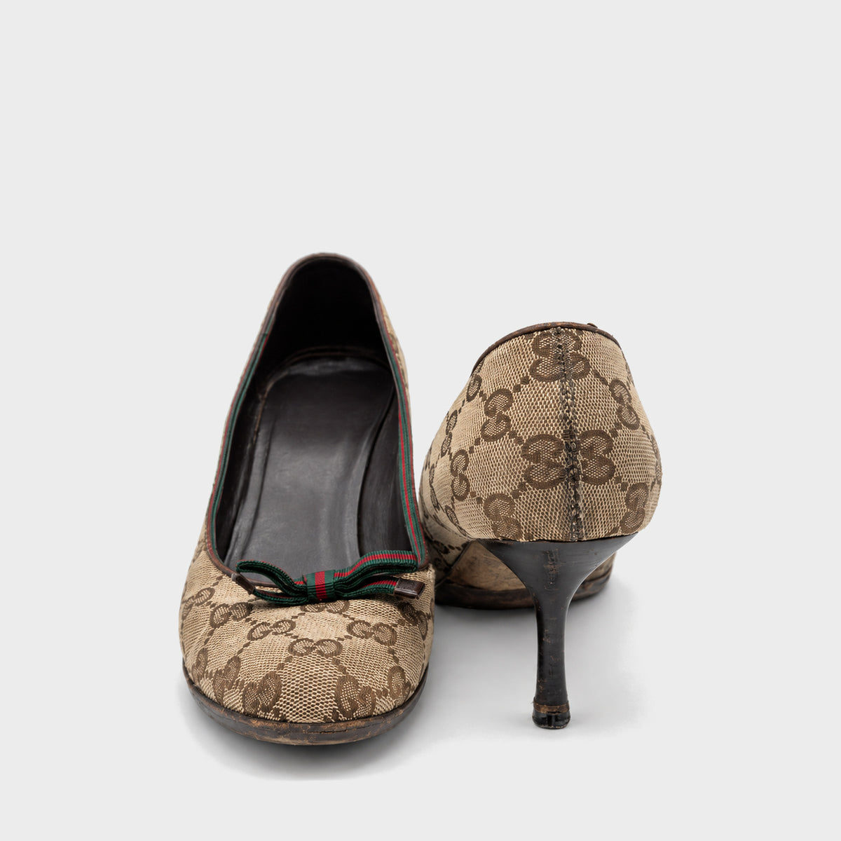 GG Monogram Bow Pumps Gucci 2000s