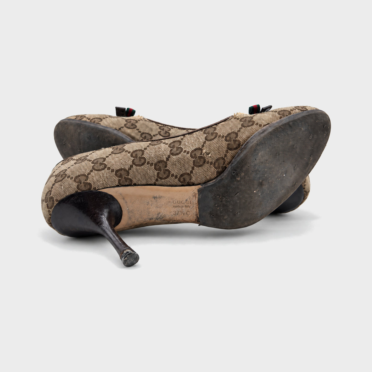 GG Monogram Bow Pumps Gucci 2000s
