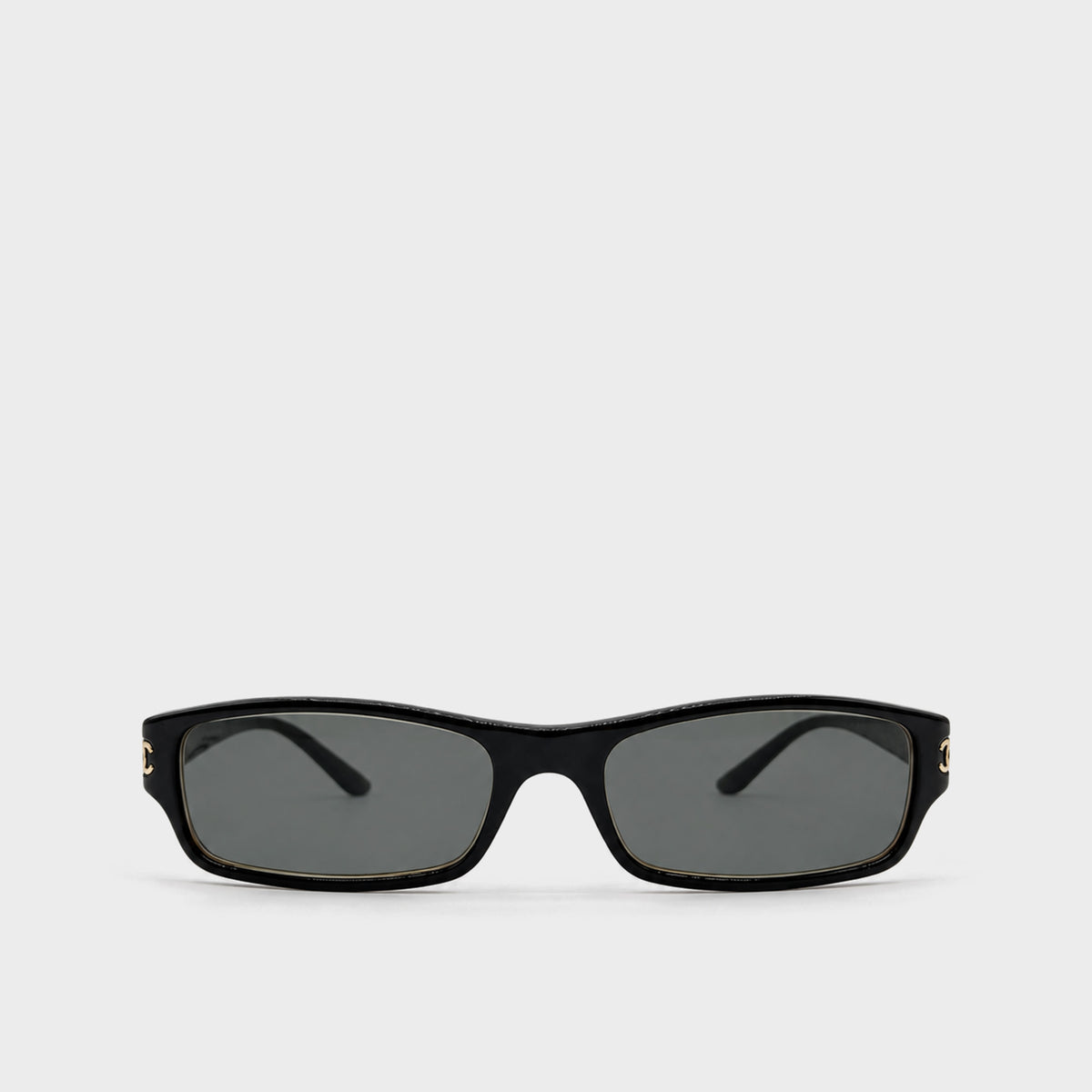 Black & Gold CC Logo Sunglasses Chanel