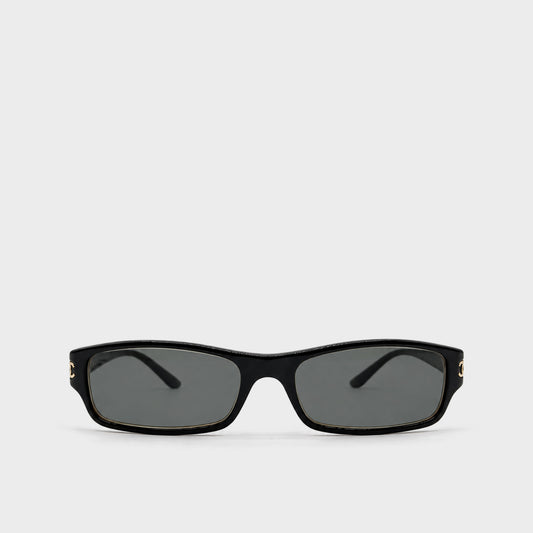 Black & Gold CC Logo Sunglasses Chanel