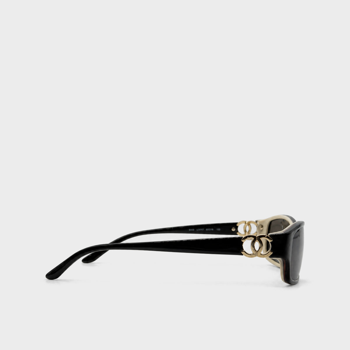 Black & Gold CC Logo Sunglasses Chanel