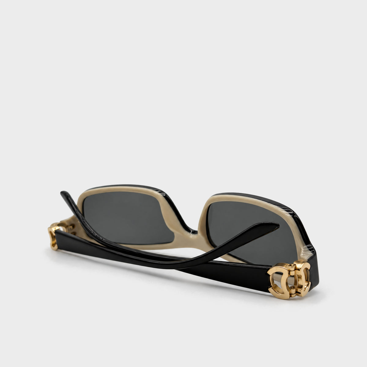 Black & Gold CC Logo Sunglasses Chanel
