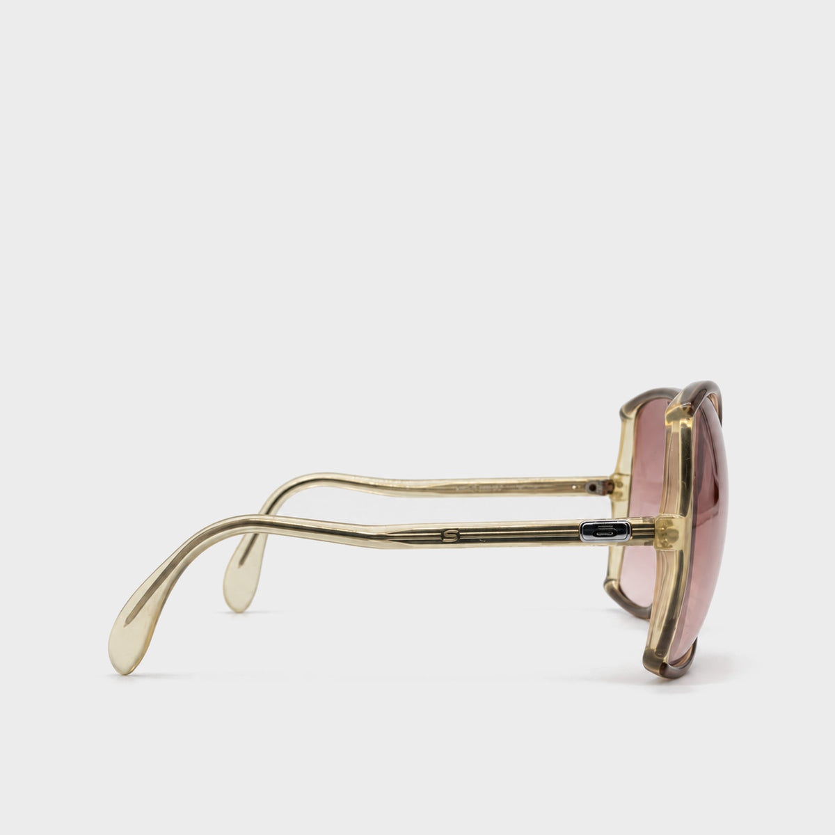 Brown Oversized Sunglasses Silhouette 1970s