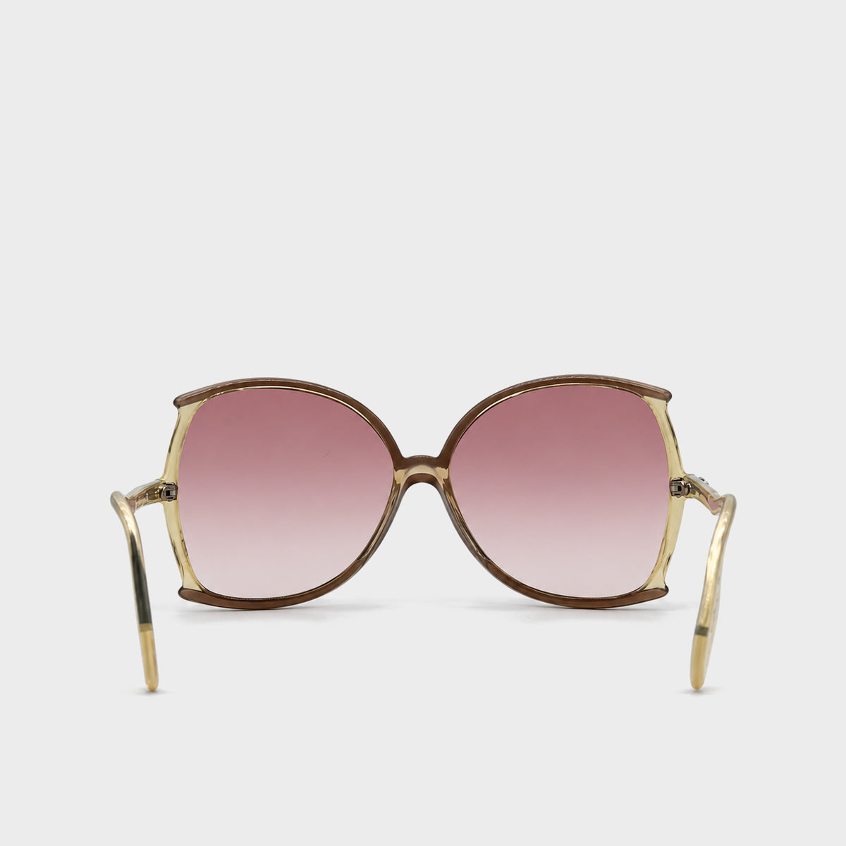 Brown Oversized Sunglasses Silhouette 1970s