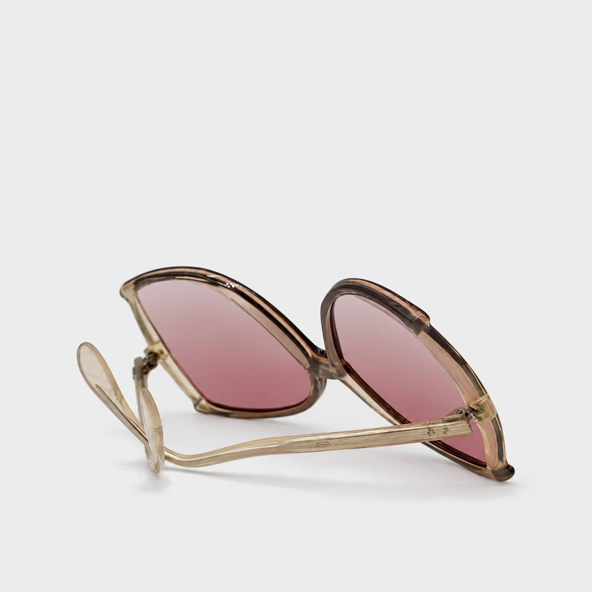Brown Oversized Sunglasses Silhouette 1970s