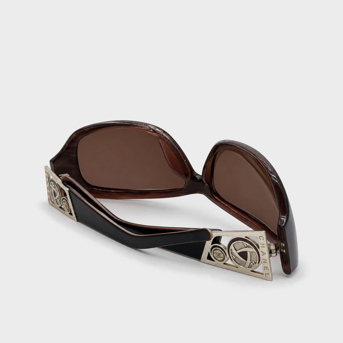 Metallic Mecha Sunglasses Chanel