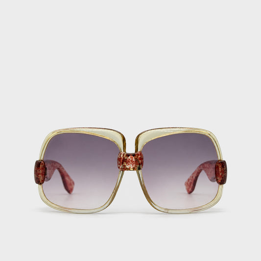Brown Optyl Oversized Sunglasses Yves Saint Laurent 1970s