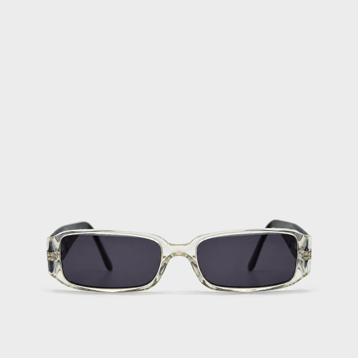Black Embellished CC Sunglasses Chanel