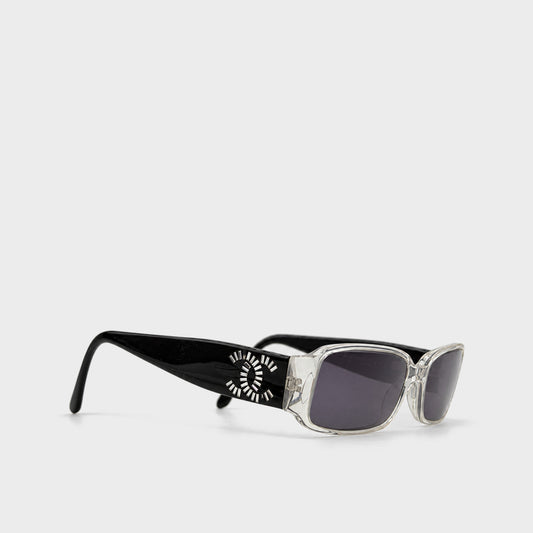 Black Embellished CC Sunglasses Chanel