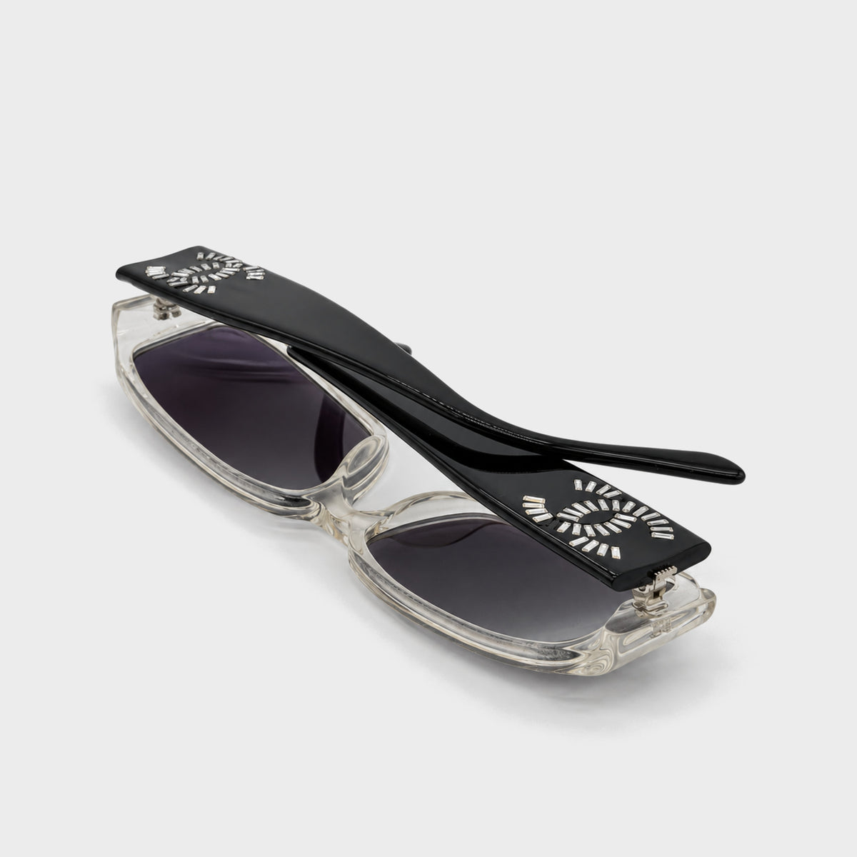 Black Embellished CC Sunglasses Chanel