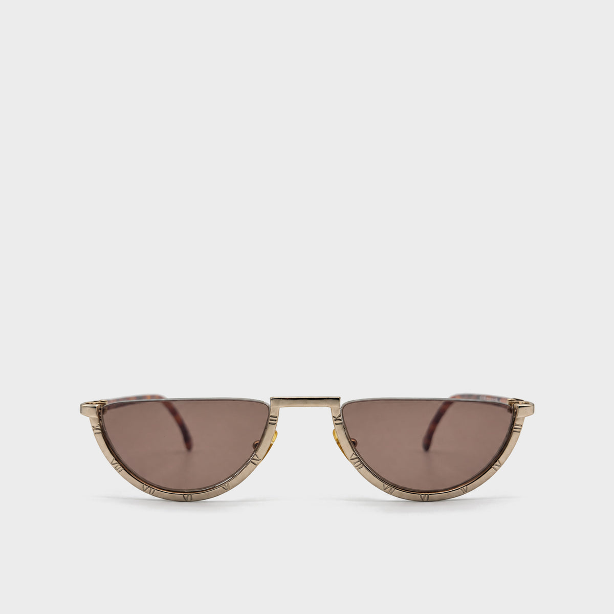 Rare Gold Half-Moon Sunglasses Fendi 1980s