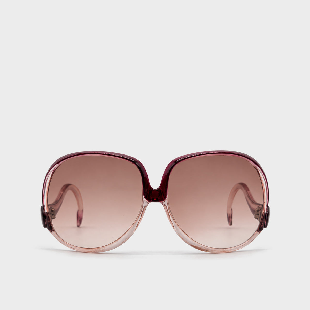 Pink Oversized Logo Sunglasses Balenciaga