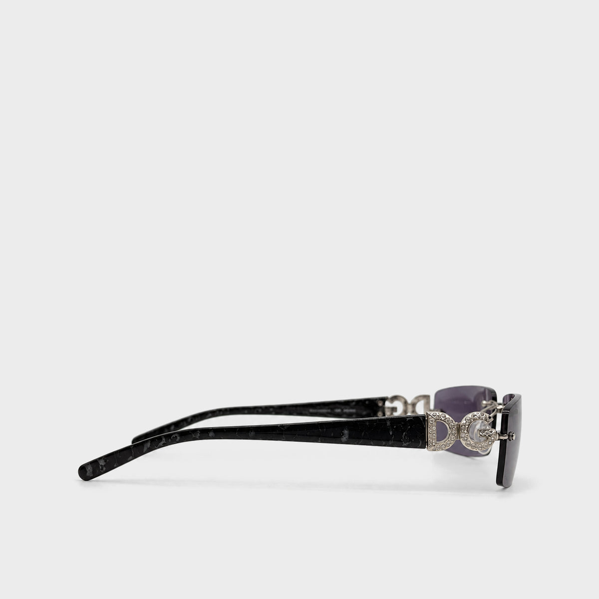 Crystal DG Rimless Sunglasses Dolce & Gabbana 2000s