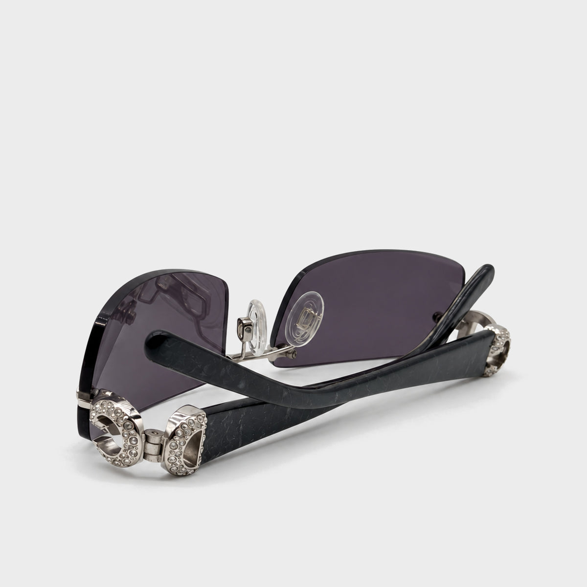 Crystal DG Rimless Sunglasses Dolce & Gabbana 2000s