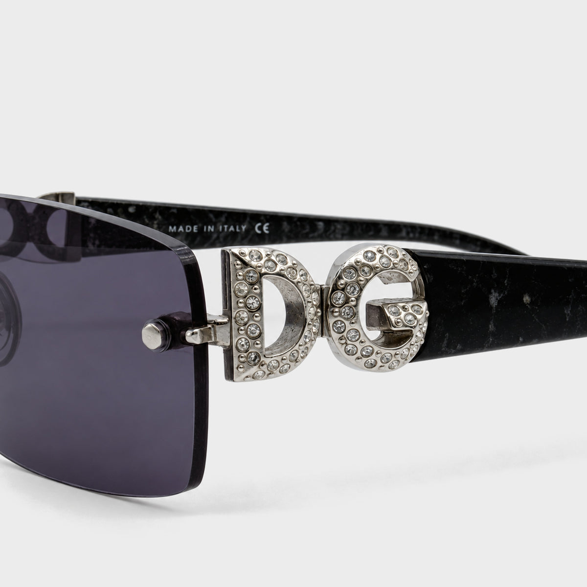 Crystal DG Rimless Sunglasses Dolce & Gabbana 2000s